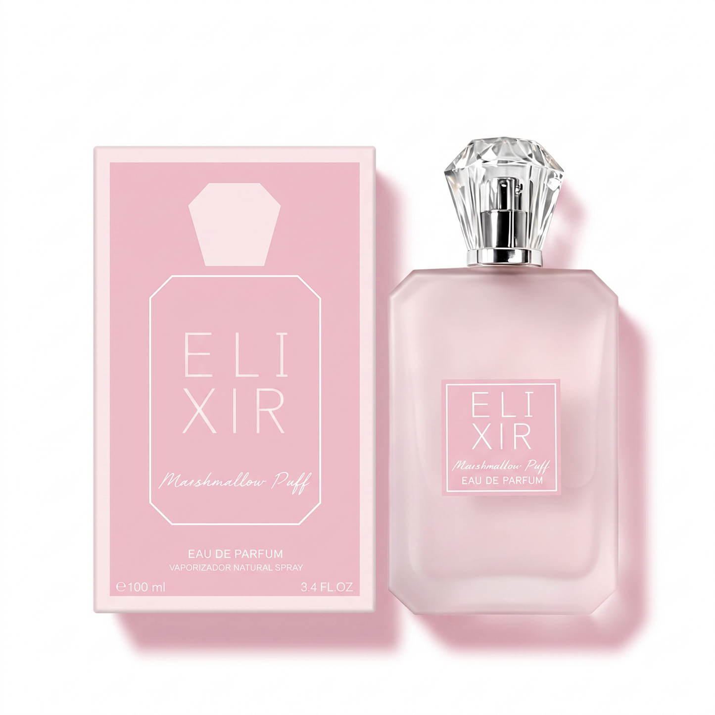 Elixir Marshmallow Puff Eau de Parfum Fragancia Gourmet Fresa Vainilla Malvavisco Mujer 100ml
