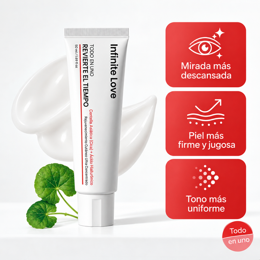 Crema Todo en Uno de InfiniteLove: mirada más descansada, piel más firme y tono más uniforme