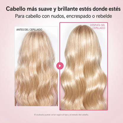 Lazo Seda — Cepillo Desenredante Portátil con Tapa Protectora