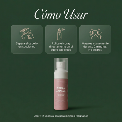 Spray Capilar Anticaída con Biotina y Cafeína – Fortalece y Reduce la Caída