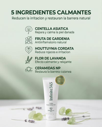 Infinite345 - Crema Reparadora Coreana Vegana