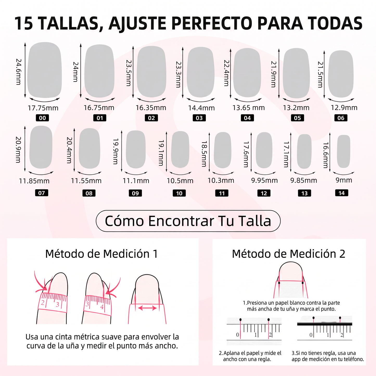 15 Tallas Ajuste Perfecto