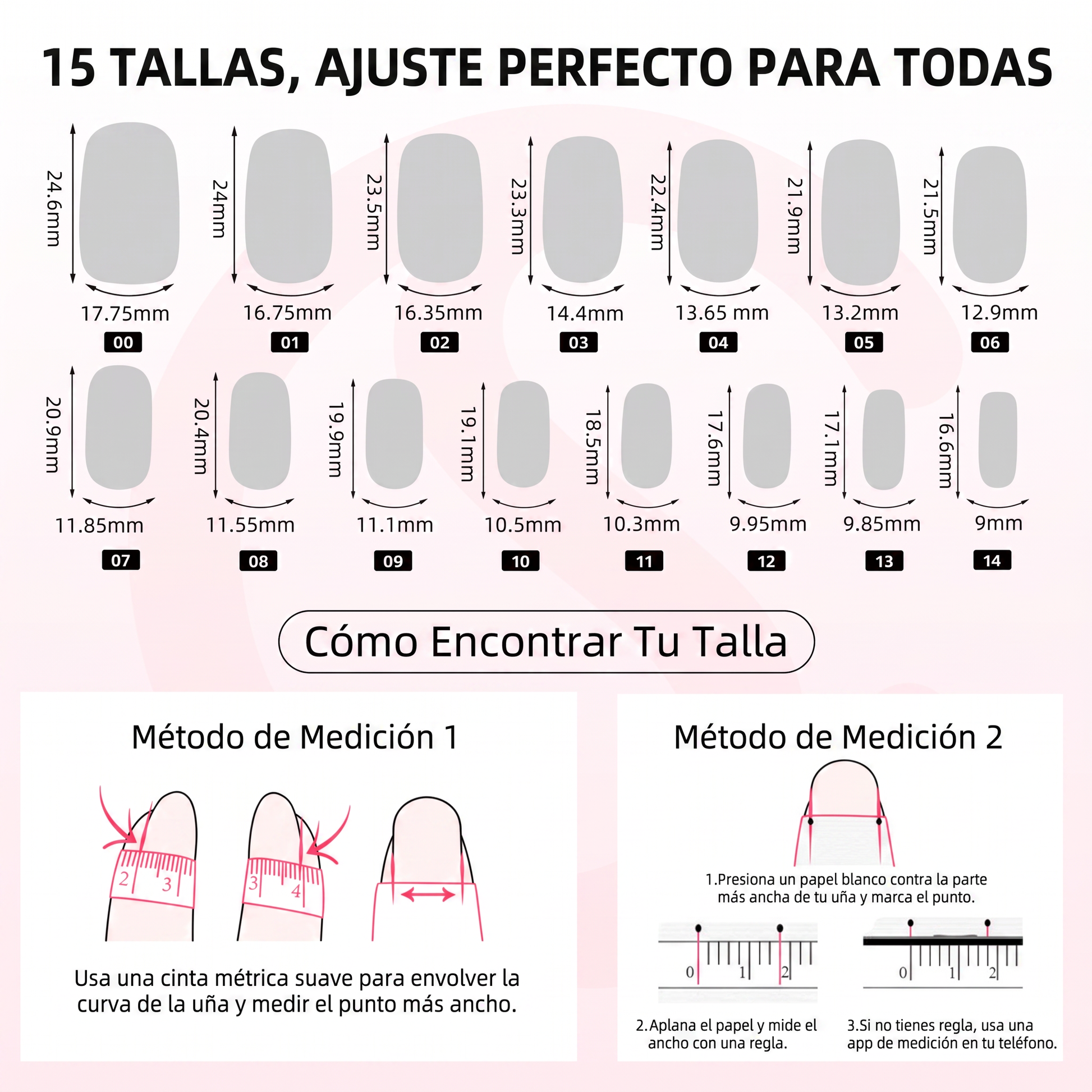 15 Tallas Ajuste Perfecto