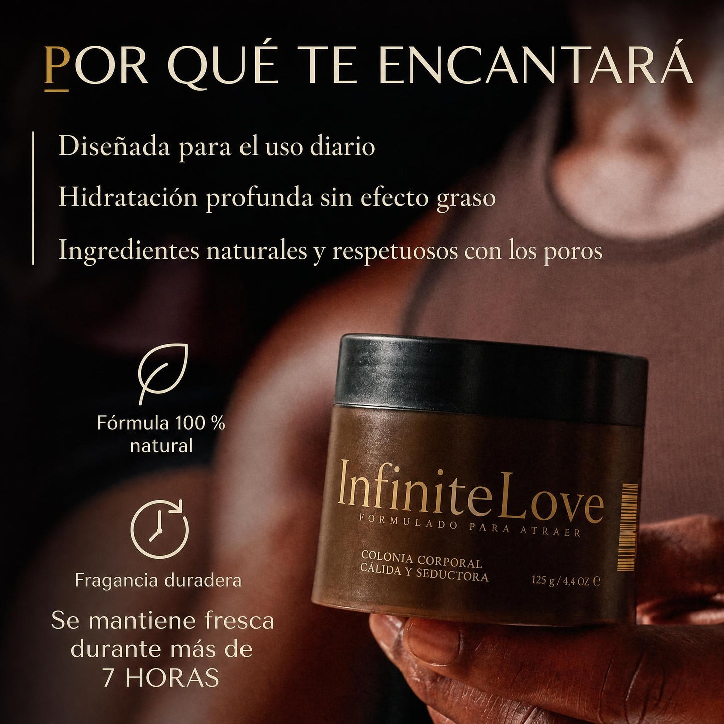 InfiniteLove Ámbar Real — Manteca Corporal Perfumada 125 g
