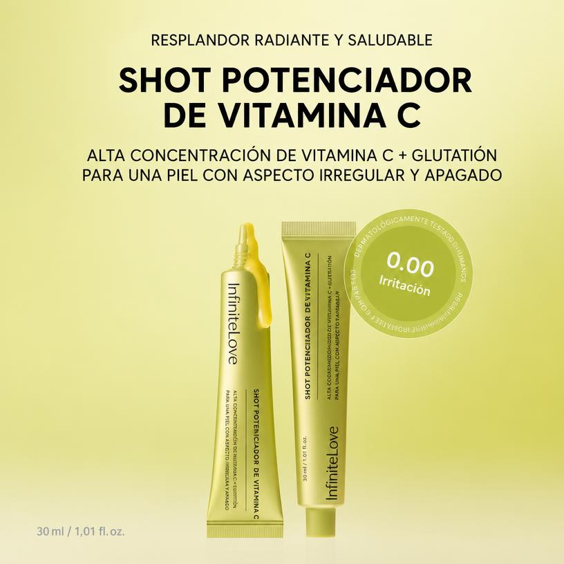 Sérum Vitamina C Booster Shot Glutatión Luminosidad Tono Uniforme K-Beauty 30ml