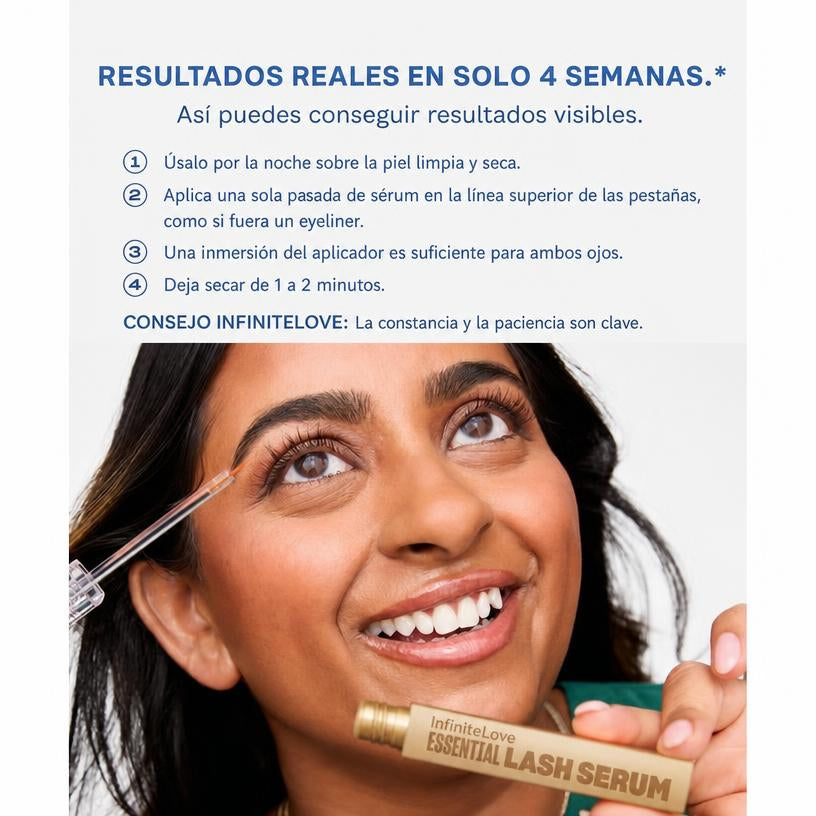 Sérum Esencial Pestañas — Biotina y Aminoácidos Clínicamente Testado 2ml
