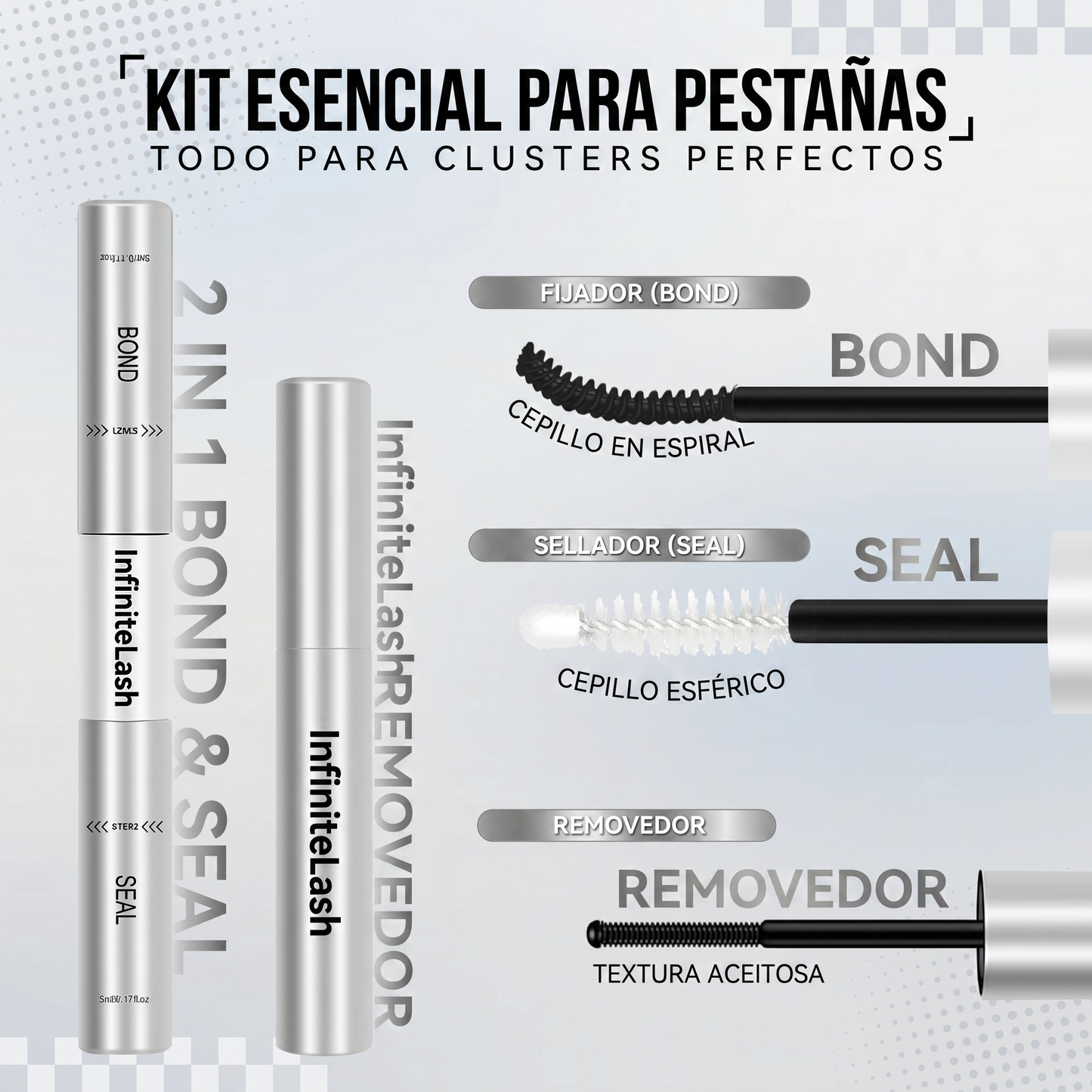 InfiniteLash - Kit Esencial 3 en 1 para Pestañas