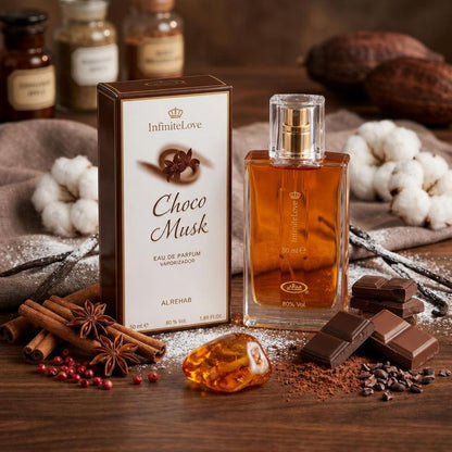 Choco Musk Eau de Parfum Fragancia Gourmet Chocolate Vainilla Almizcle Unisex 50ml