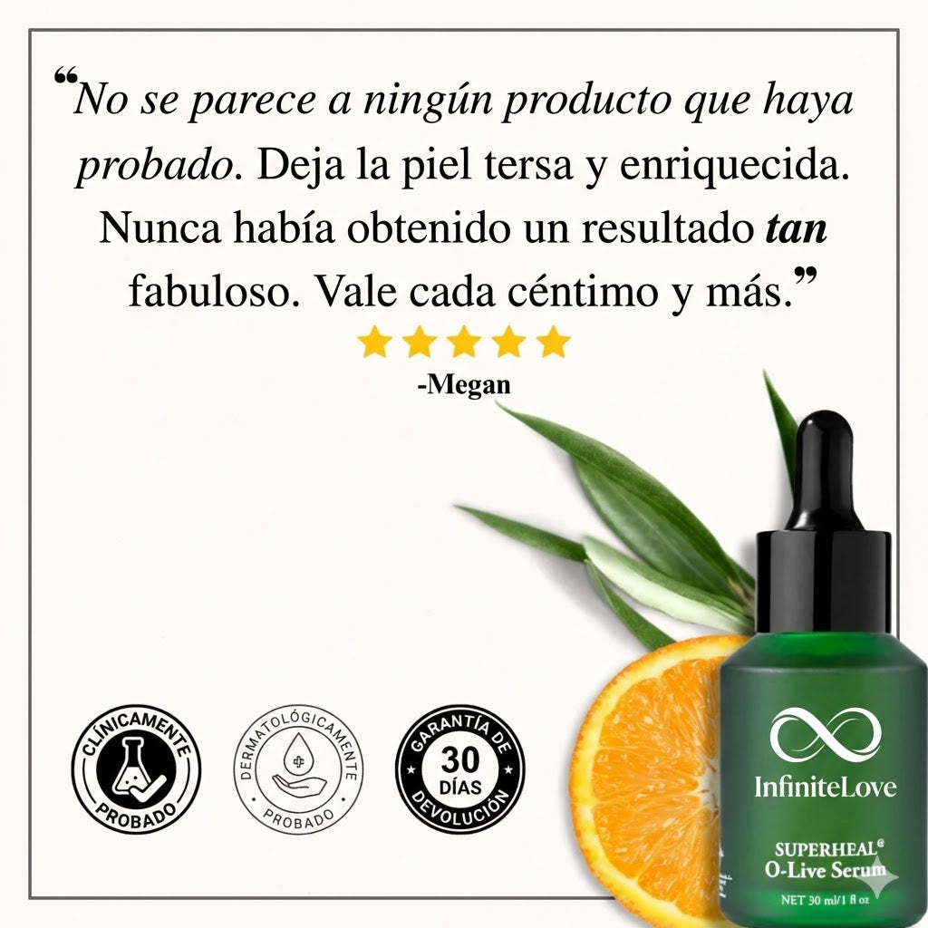 Suero Antioxidante con Vitamina C Estabilizada y Hoja de Oliva para Manchas de la Edad, Firmeza y Elasticidad