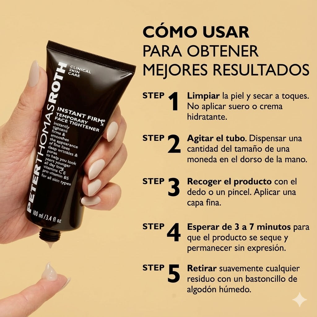 Crema Reafirmante Instantánea – Tensa y Alisa las Arrugas al Momento