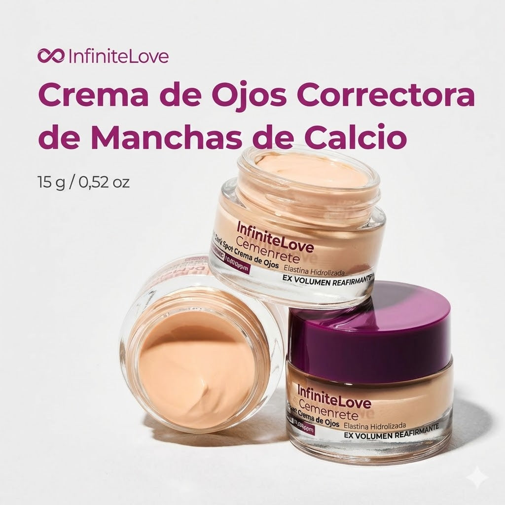 Crema de Ojos Coreana con Calcio y Elastina para Manchas Oscuras, Ojeras y Flacidez (Efecto Lifting)