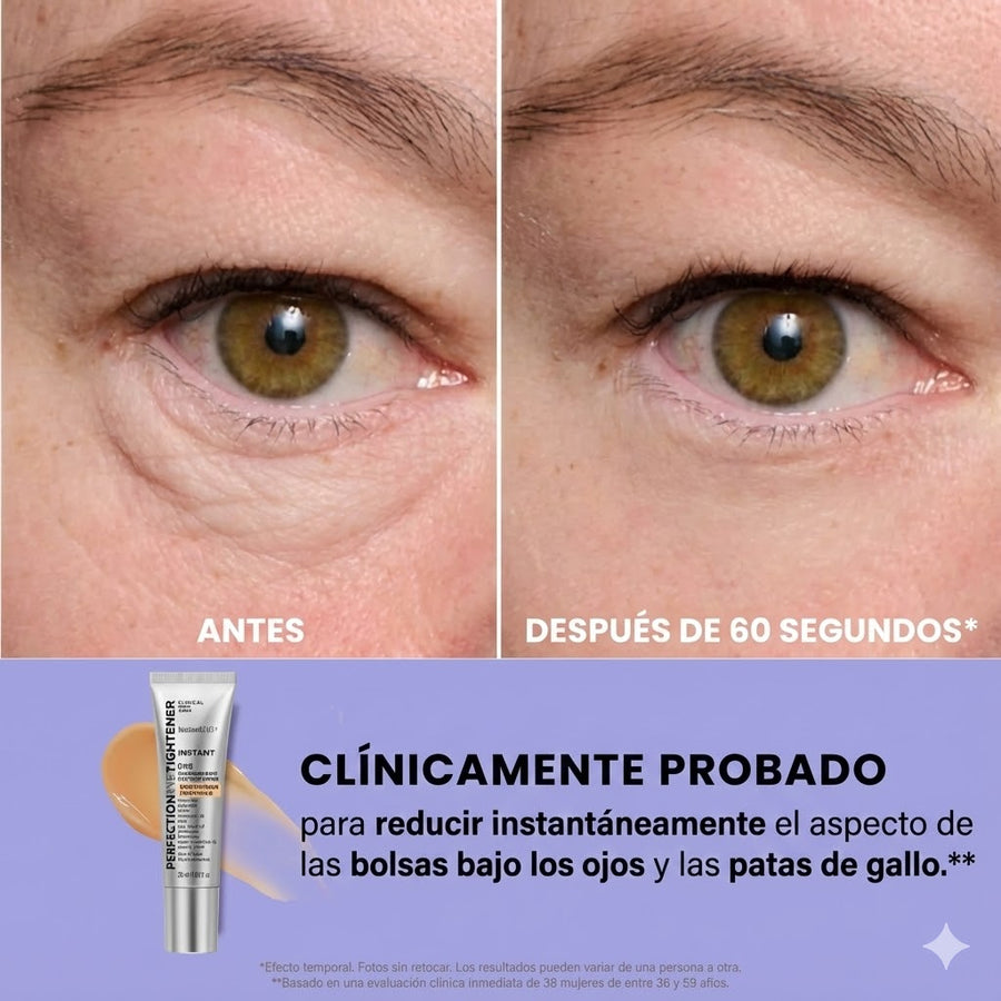 Antes y después de 60 segundos con InfiniteLift