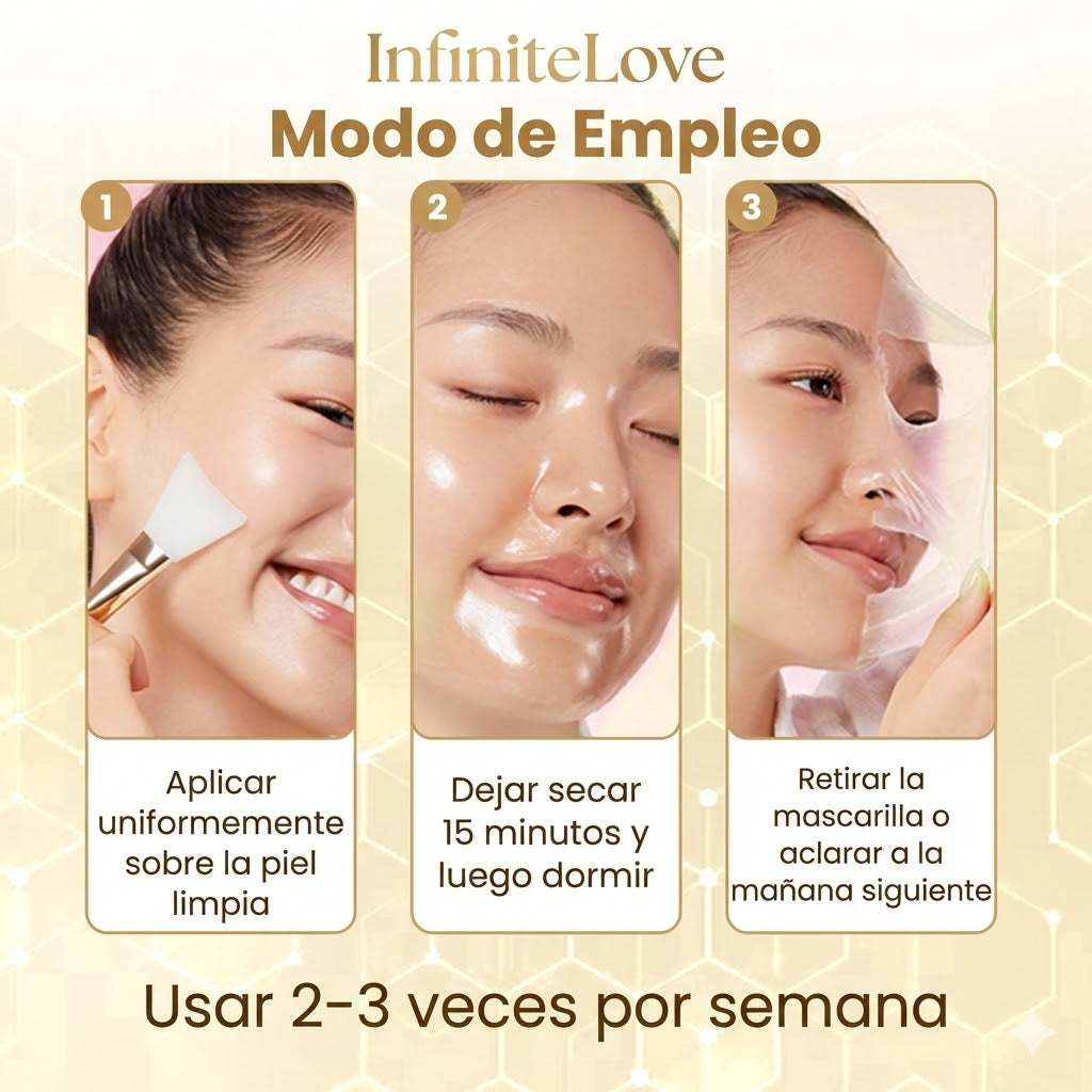 Mascarilla Coreana Nocturna de Cúrcuma y Ácido Kójico para Manchas, Melasma y Brillo Instantáneo