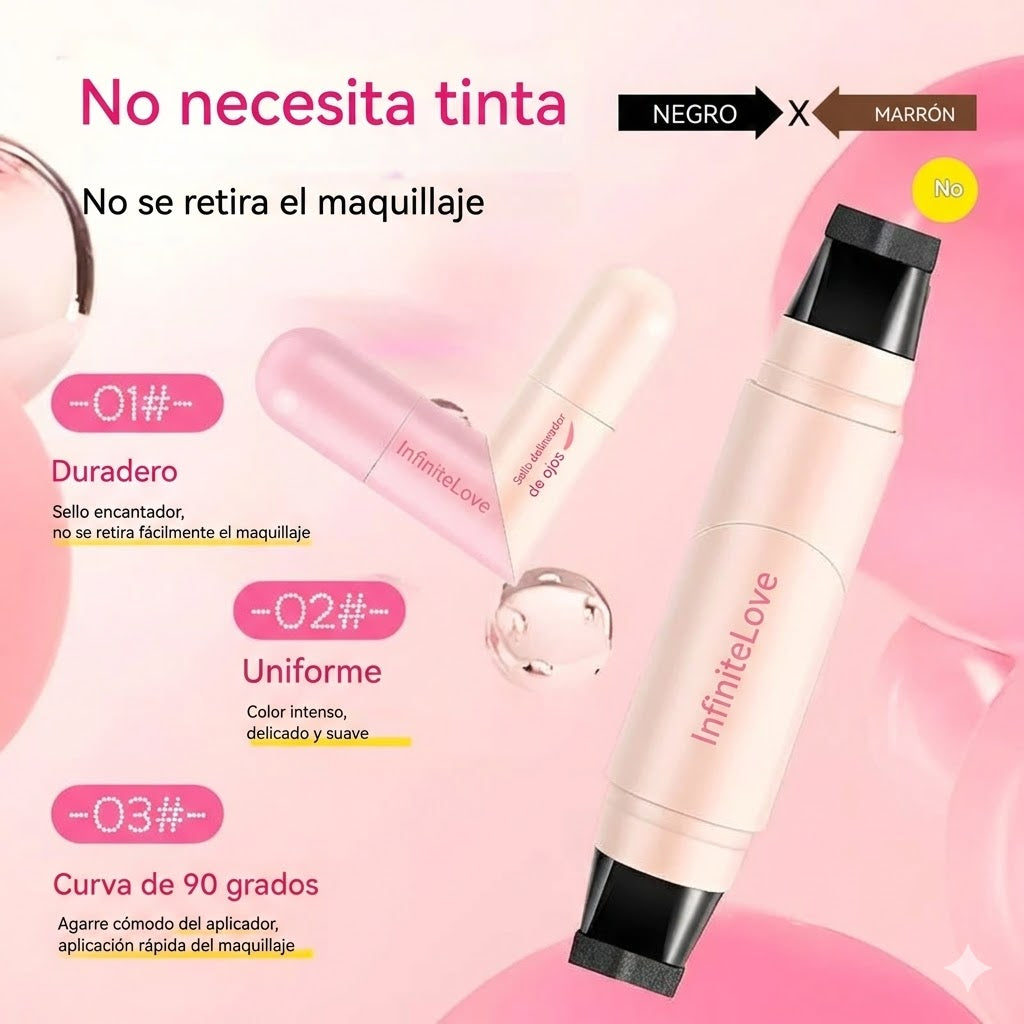 InfiniteEyeliner - Delineador 2 en 1 con sello alado