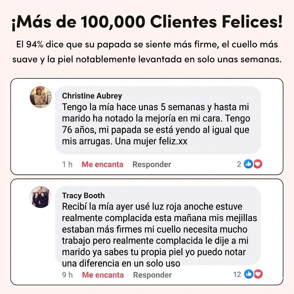 Máscara Facial Anti-Edad de 7 Colores LED y Microcorriente (EMS) para Lifting de Papada y Reafirmar Mejillas