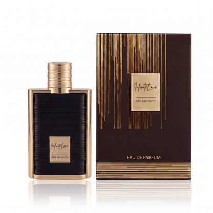 Oro Absoluto - frasco y caja frontal