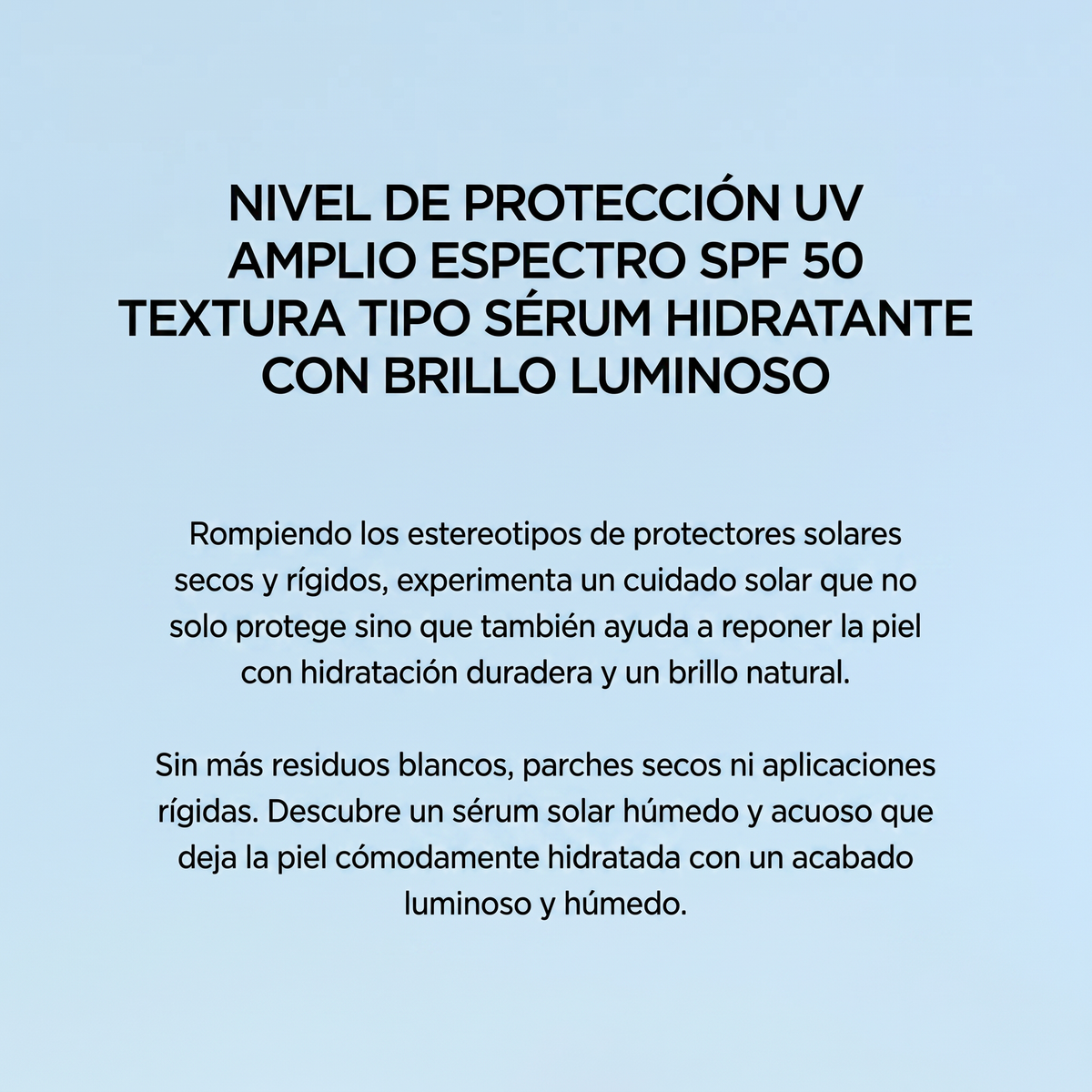 Nivel Proteccion UV SPF 50