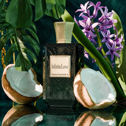 InfiniteLove Paraíso Esmeralda — Extrait de Parfum Tropical Amaderado 100 ml