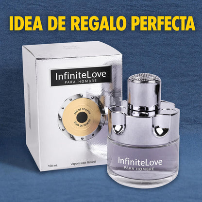 InfiniteLove Silver Homme — Eau de Toilette Masculina Cítrica, Especiada y Amaderada 100 ml