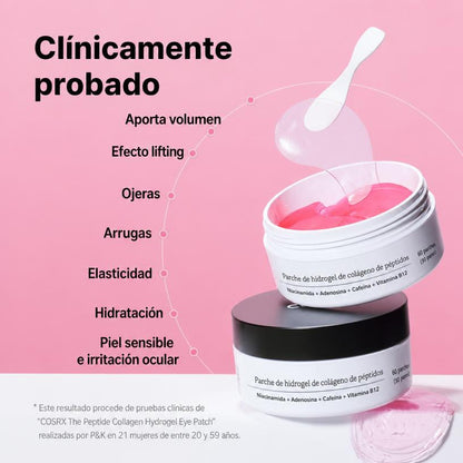 Parches de Hidrogel de Colágeno con Péptidos para Ojos — 60 uds