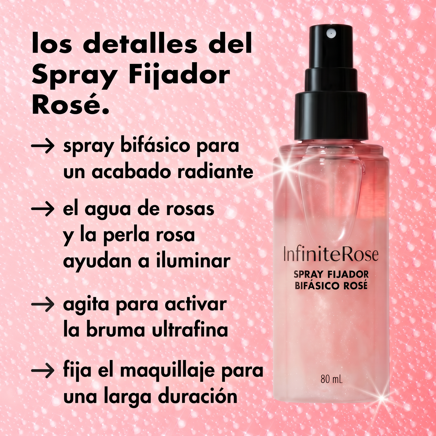 InfiniteRose - Spray Fijador Bifásico Rosé